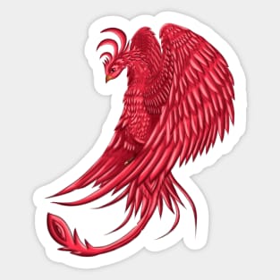 phoenix red Sticker